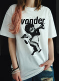 ワンダービジター(WONDER VISITOR) Mono-Punk Angel overfit T-Shirt [WH-black]