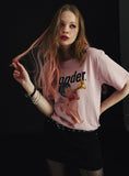 ワンダービジター(WONDER VISITOR)  Punk Angel overfit T-Shirt [Pink]