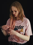 ワンダービジター(WONDER VISITOR)  Punk Angel overfit T-Shirt [Pink]