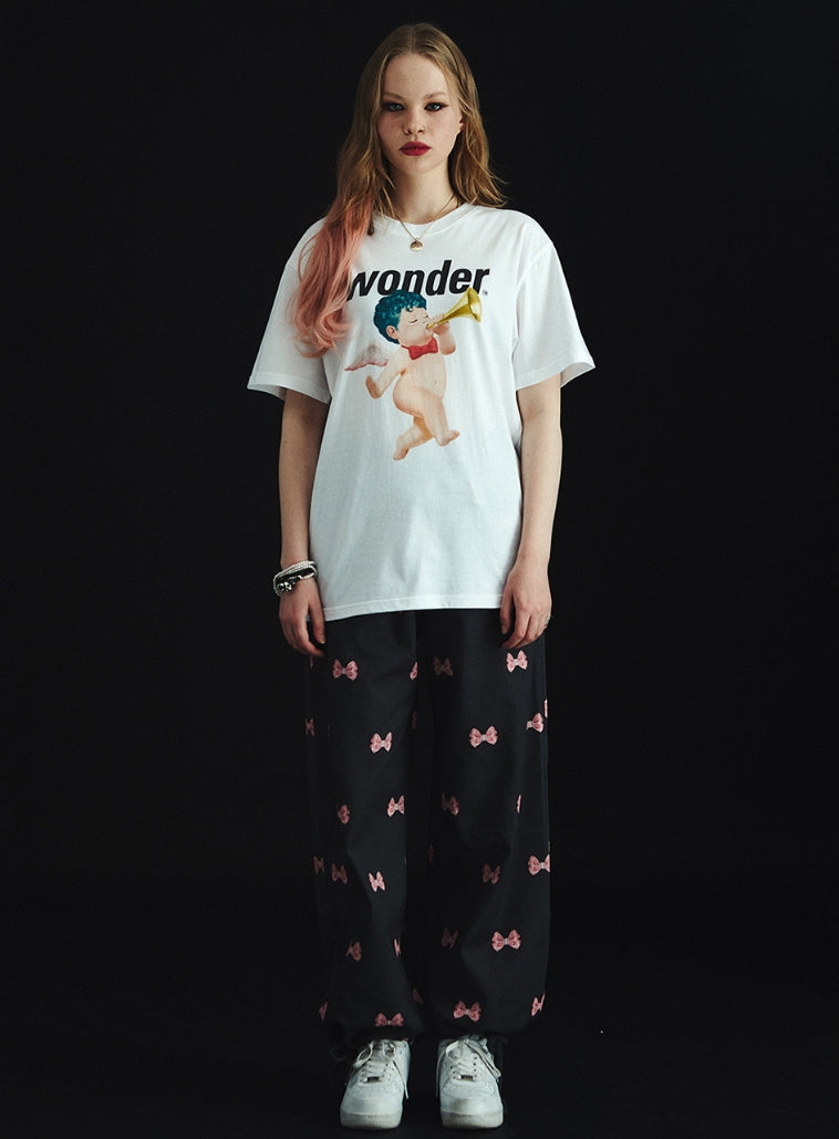 ワンダービジター(WONDER VISITOR) Punk Angel overfit T-Shirt [White]