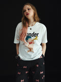 ワンダービジター(WONDER VISITOR) Punk Angel overfit T-Shirt [White]