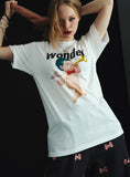 ワンダービジター(WONDER VISITOR) Punk Angel overfit T-Shirt [White]