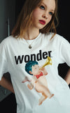 ワンダービジター(WONDER VISITOR) Punk Angel overfit T-Shirt [White]