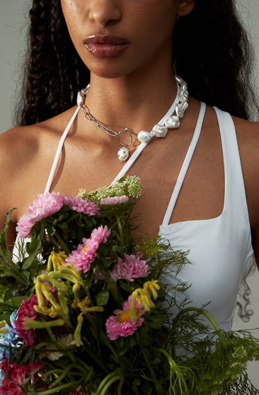 nache(ナチェ) [X SAGEGASAGE] BAROQUE PEARL NECKLACE