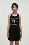 nache(ナチェ) MONO POSTER SLEEVELESS - BLACK