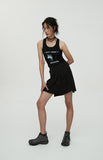 nache(ナチェ) MONO POSTER SLEEVELESS - BLACK