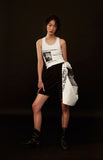 nache(ナチェ) MONO POSTER SLEEVELESS - WHITE