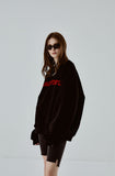 ORDINARY PEOPLE(オーディナリーピープル) ORDINARY PEOPLE BIG LOGO BLACK SWEATSHIRTS