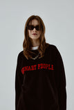 ORDINARY PEOPLE(オーディナリーピープル) ORDINARY PEOPLE BIG LOGO BLACK SWEATSHIRTS