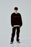 ORDINARY PEOPLE(オーディナリーピープル) ORDINARY PEOPLE BIG LOGO BLACK SWEATSHIRTS