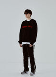 ORDINARY PEOPLE(オーディナリーピープル) ORDINARY PEOPLE BIG LOGO BLACK SWEATSHIRTS