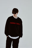 ORDINARY PEOPLE(オーディナリーピープル) ORDINARY PEOPLE BIG LOGO BLACK SWEATSHIRTS