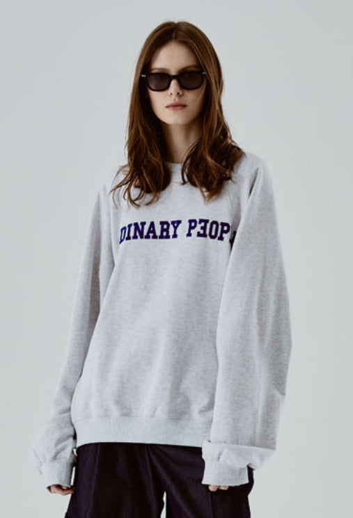 ORDINARY PEOPLE(オーディナリーピープル) ORDINARY PEOPLE BIG LOGO MELANGE SWEATSHIRTS