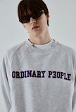 ORDINARY PEOPLE(オーディナリーピープル) ORDINARY PEOPLE BIG LOGO MELANGE SWEATSHIRTS