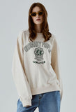 ORDINARY PEOPLE(オーディナリーピープル) COLLEGE ARCH LOGO BEIGE SWAEATSHIRTS