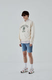 ORDINARY PEOPLE(オーディナリーピープル) COLLEGE ARCH LOGO BEIGE SWAEATSHIRTS