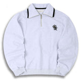 ORDINARY PEOPLE(オーディナリーピープル) HALF ZIP UP MELANGE CREWNECK