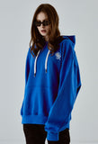 ORDINARY PEOPLE(オーディナリーピープル) ORD WHITE LOGO BLUE HOODIE