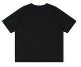 ORDINARY PEOPLE(オーディナリーピープル) ORDINARY CUTTING DETAIL BLACK T-SHIRTS