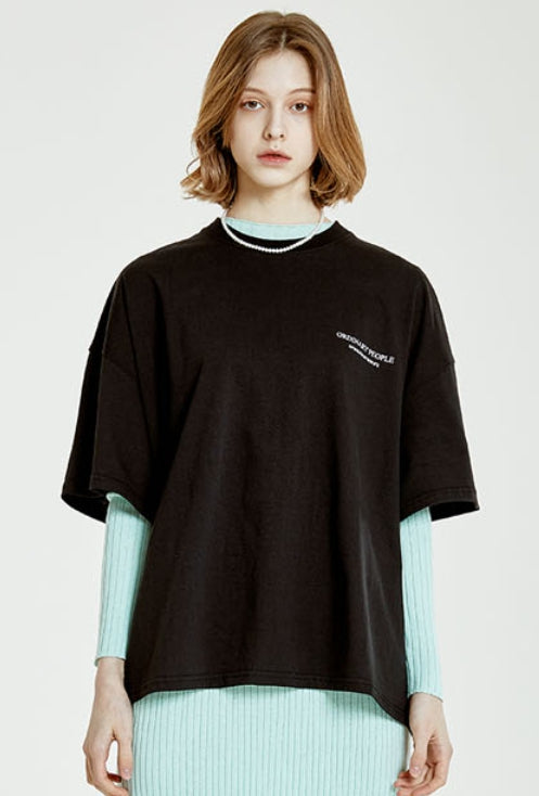 ORDINARY PEOPLE(オーディナリーピープル) ORDINARY PEOPLE LOGO BLACK T-SHIRTS
