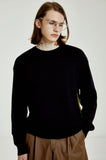 ORDINARY PEOPLE(オーディナリーピープル) COLOR STITCH POINT NAVY KNIT