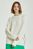 ORDINARY PEOPLE(オーディナリーピープル) COLOR STITCH POINT IVORY KNIT