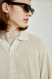 ORDINARY PEOPLE(オーディナリーピープル) COTTON COLLAR IVORY KNIT