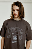 ORDINARY PEOPLE(オーディナリーピープル) COLLEGE ARCH LOGO CHARCOAL T-SHIRTS