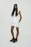 nache(ナチェ) ASSYMETRIC HOODIE PLEATS SKIRT