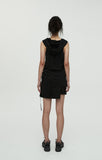 nache(ナチェ) ASSYMETRIC HOODIE PLEATS SKIRT
