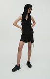 nache(ナチェ) ASSYMETRIC HOODIE PLEATS SKIRT