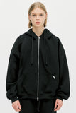 ディープリーク(DPRIQUE)  OVERSIZED FULL ZIP HOODIE - BLACK