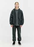 ディープリーク(DPRIQUE)  OVERSIZED FULL ZIP HOODIE - WASHED BLACK