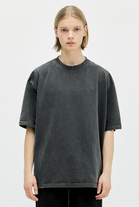 ディープリーク(DPRIQUE)   CLASSIC COTTON T-SHIRT - WASHED BLACK