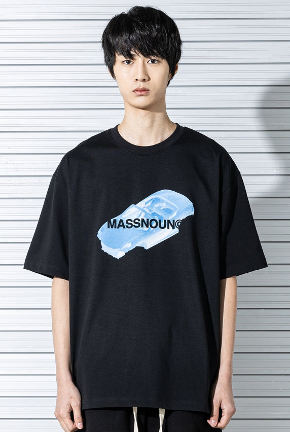 マスノウン(MASSNOUN) FRAME OVERSIZED T-SHIRTS MSTTS013-BK