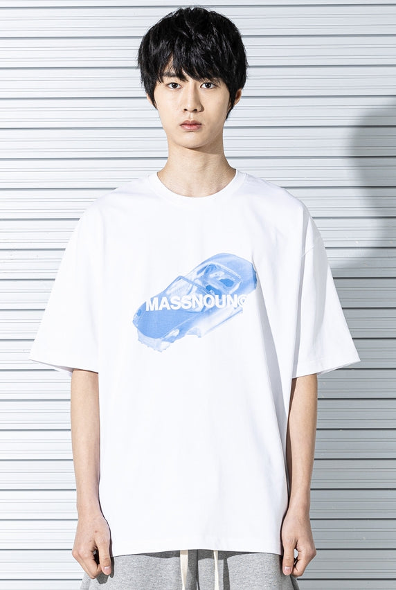 マスノウン(MASSNOUN) FRAME OVERSIZED T-SHIRTS MSTTS013-WT