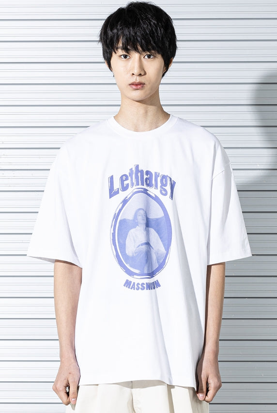 マスノウン(MASSNOUN) LETHARGY OVERSIZED T-SHIRTS MSTTS015-WT