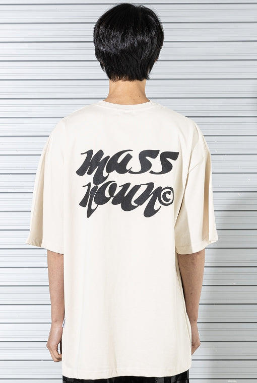マスノウン(MASSNOUN)  MARKING LOGO OVERSIZED T-SHIRTS MSTTS018-BG