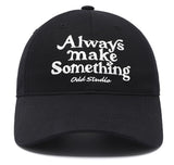 Odd Studio (オッドスタジオ) ALWAYS EMBROIDERED LOGO WASHING BALL CAP - BLACK