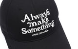 Odd Studio (オッドスタジオ) ALWAYS EMBROIDERED LOGO WASHING BALL CAP - BLACK