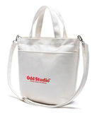 Odd Studio (オッドスタジオ) BOLD LOGO CROSS BAG - CREAM