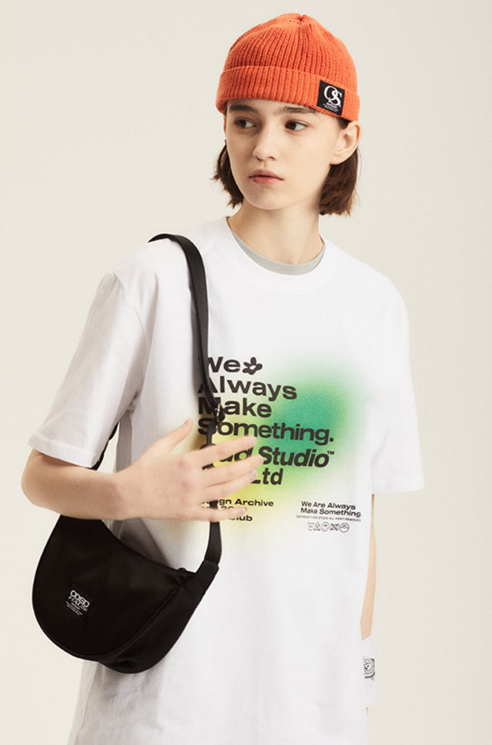 Odd Studio (オッドスタジオ) BASIC HALF MOON CROSSBODY BAG- BLACK