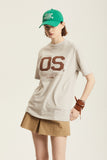 Odd Studio (オッドスタジオ) OS APPLIQUE SUMMER T-SHIRT - SAND GRAY