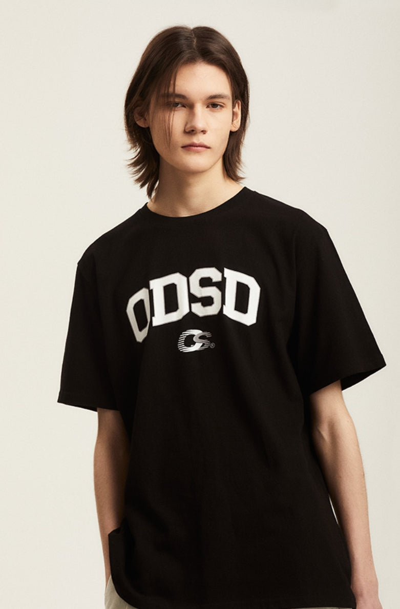 Odd Studio (オッドスタジオ) ODSD VARSITY SPORTS T-SHIRT - BLACK