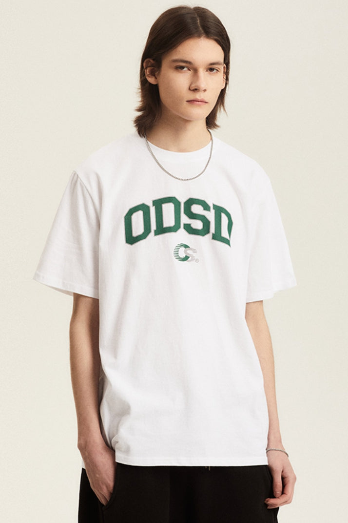 Odd Studio (オッドスタジオ) ODSD VARSITY SPORTS T-SHIRT - WHITE