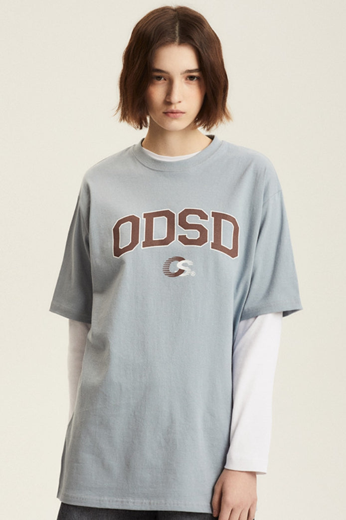Odd Studio (オッドスタジオ) ODSD VARSITY SPORTS T-SHIRT - SKY BLUE