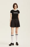 Odd Studio (オッドスタジオ) ODSD HAUS CROP RINGER T-SHIRTS - BLACK