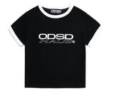 Odd Studio (オッドスタジオ) ODSD HAUS CROP RINGER T-SHIRTS - BLACK