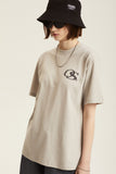 Odd Studio (オッドスタジオ) OS SERIF LOGO T-SHIRTS - SAND GRAY