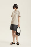 Odd Studio (オッドスタジオ) OS SERIF LOGO T-SHIRTS - SAND GRAY